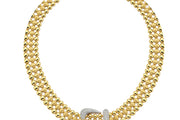 14ct Lock Design Gold Necklace Collar