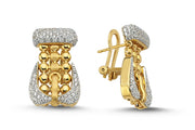 14ct Kilit Design Gold Earrings