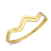 14ct Jasmine Design Gold Cuff Gold Bracelet