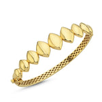 Load image into Gallery viewer, 14ct Gladiolus Design Gold Cuff Gold Bracelet
