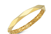 14ct Lupin Design Gold Cuff Gold Bracelet
