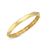 Load image into Gallery viewer, 14ct Lupin Design Gold Cuff Gold Bracelet