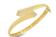 14ct Tulip Design Gold Cuff Gold Bracelet