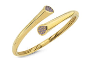 14ct Poppy Design Gold Cuff Gold Bracelet