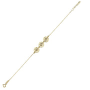 14ct Cicekli Design Gold Bracelet