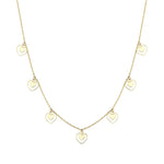 Load image into Gallery viewer, 14ct Drop Heart Design Gold Necklace