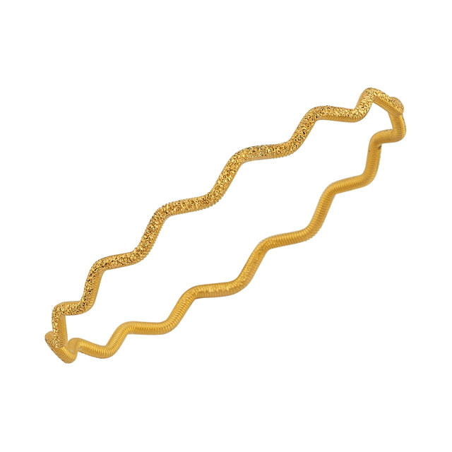 22ct 10 g Zigzag Patterned Ajda Bangle