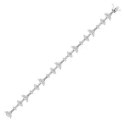 3.07 Karat Baguette Stone Set Diamond Bracelet