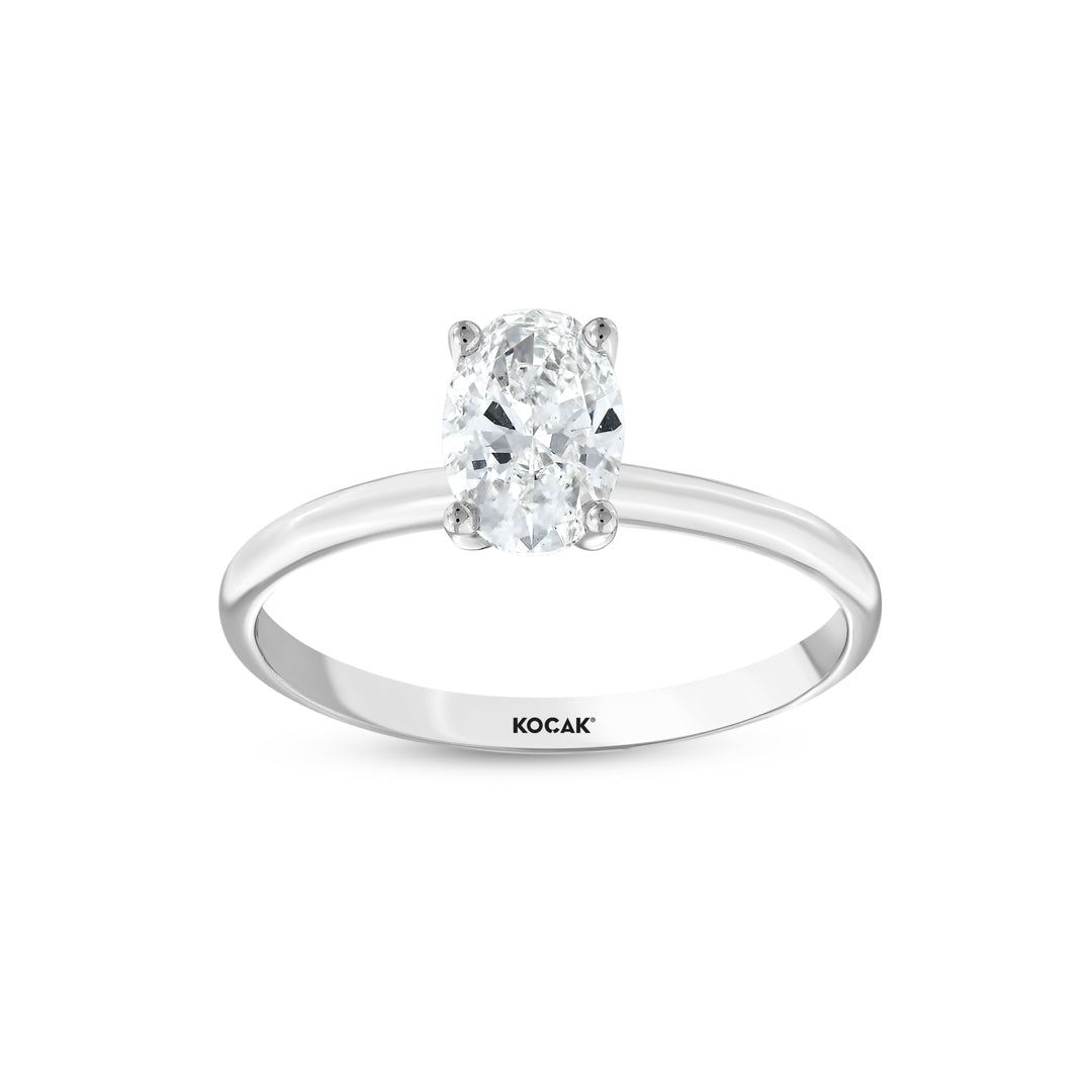 0.72 Karat EF VS Solitaire Diamond Ring