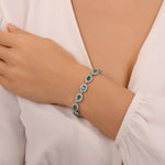 Load image into Gallery viewer, 15.17 Karat Emerald Diamond Bracelet