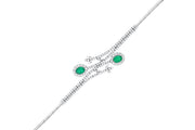 4.33 Karat Emerald Diamond Bracelet