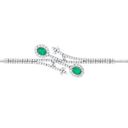 4.33 Karat Emerald Diamond Bracelet