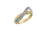 14ct Filament Design Gold Ring