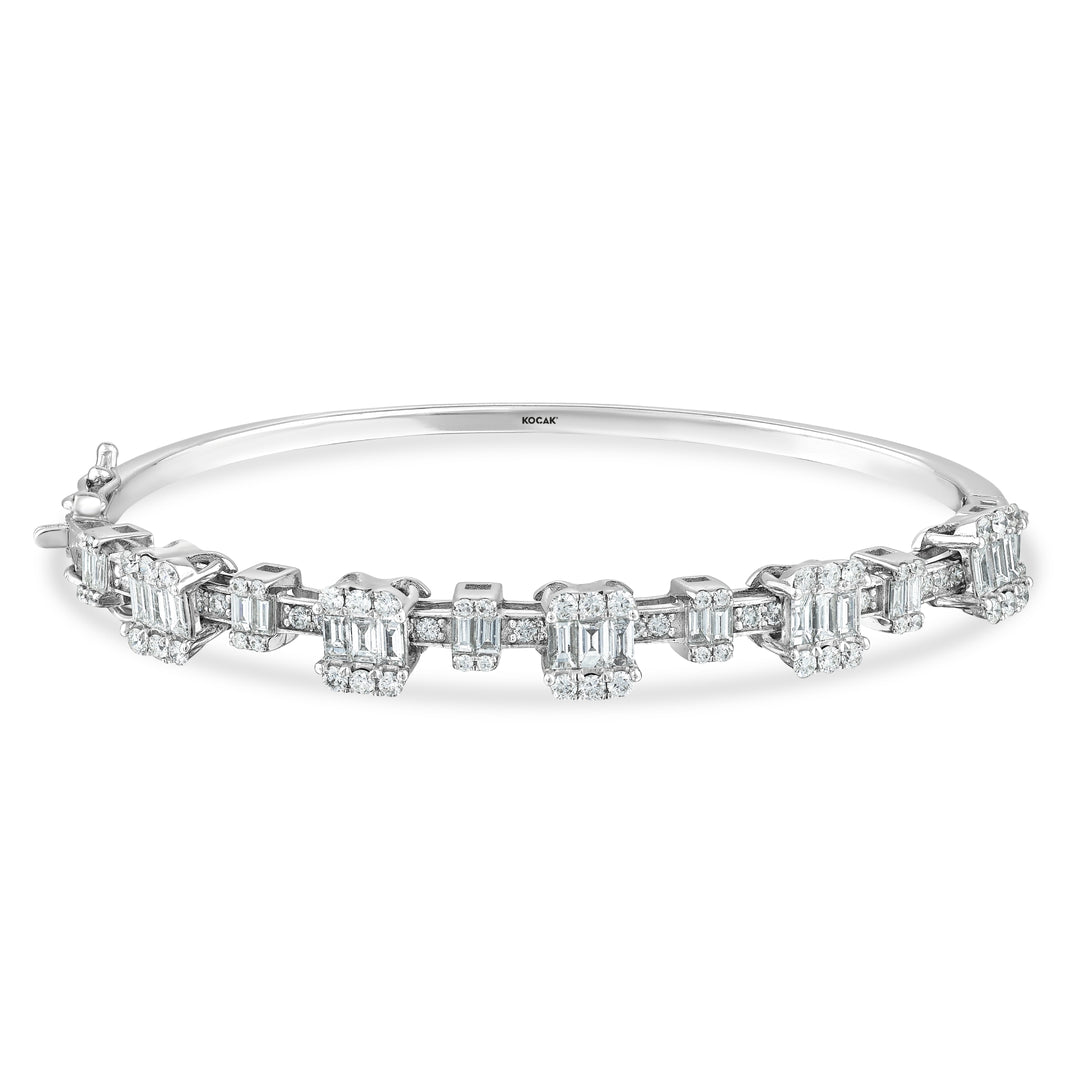 2.27 Karat Diamond Bangle Bracelet