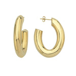 Load image into Gallery viewer, 14ct Yarim Oval Design Gold Earrings