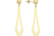 14ct Drop Sade Design Gold Earrings