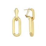 Load image into Gallery viewer, 14ct Drop Design Gold Earrings