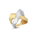 Load image into Gallery viewer, 14ct Crossover Design Gold Ring