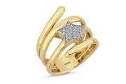 14ct Star Design Gold Ring