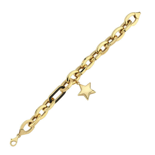 14ct Yildiz Drop Design Gold Bracelet