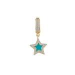Load image into Gallery viewer, 14ct Colour Yildiz Design Gold Pendant (Chain Not Included)