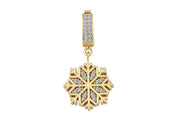 14ct Stone Set Kar Tanesi Design Gold Pendant (Chain Not Included)