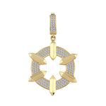 Load image into Gallery viewer, 14ct Daire Design Gold Pendant (Chain Not Included)