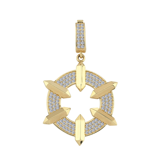14ct Daire Design Gold Pendant (Chain Not Included)