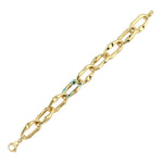 Load image into Gallery viewer, 14ct Evil Eye Boncuklu Design Gold Bracelet