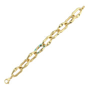 14ct Evil Eye Boncuklu Design Gold Bracelet