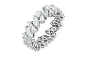 3.94 Karat Full Eternity Diamond Ring