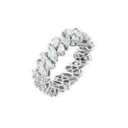 3.94 Karat Full Eternity Diamond Ring