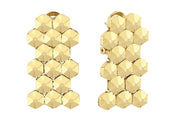 14ct Honeycomb Design Gold Earrings