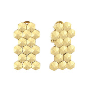 14ct Honeycomb Design Gold Earrings