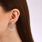 Load image into Gallery viewer, 5.22 Karat Diamond Emerald Earrings