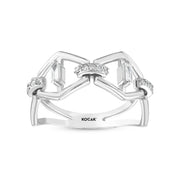 0.18 Karat Baguette Stone Set Diamond Ring