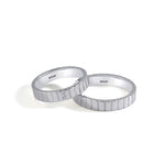 Load image into Gallery viewer, 14ct 4mm White Gold Stone Set Wedding Ring