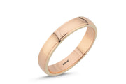 14ct 3mm Rose Gold Stone Set Wedding Ring