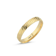 14ct 6mm Yellow & White Gold Wedding Ring