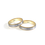 Load image into Gallery viewer, 14ct 6mm Yellow &amp; White Gold Wedding Ring