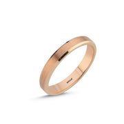 14ct 3.5mm Rose Gold Stone Set Wedding Ring