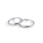 Load image into Gallery viewer, 14ct 3mm White Gold Stone Set Wedding Ring