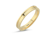 14ct 3,5mm Yellow Gold Stone Set Wedding Ring