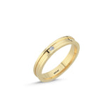 Load image into Gallery viewer, 14ct 3,5mm Yellow Gold Stone Set Wedding Ring