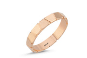 14ct 4mm Rose Gold Stone Set Wedding Ring