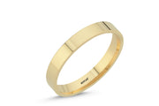 14ct 3,5mm Yellow Gold Stone Set Wedding Ring