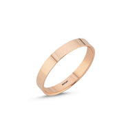 14ct 3,5mm Rose Gold Stone Set Wedding Ring