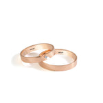 Load image into Gallery viewer, 14ct 3,5mm Rose Gold Stone Set Wedding Ring
