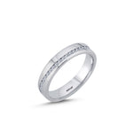 Load image into Gallery viewer, 14ct 4mm White Gold Stone Set Wedding Ring