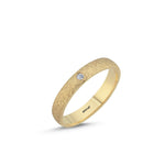 Load image into Gallery viewer, 14ct 3,5mm Yellow Gold Stone Set Wedding Ring
